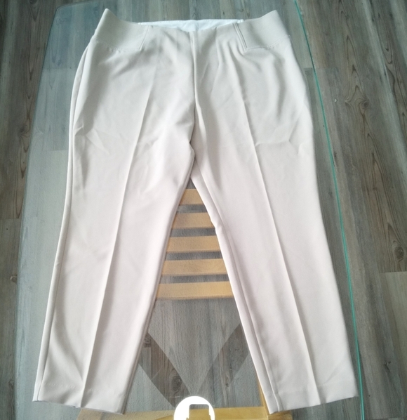 TanJay Pants - TanJay Cream Petite Trousers